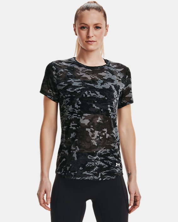 Camiseta de manga corta UA Breeze Run para mujer, Black, pdpMainDesktop image number 0